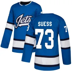 Men's C.J. Suess Winnipeg Jets Alternate Jersey - Blue Authentic