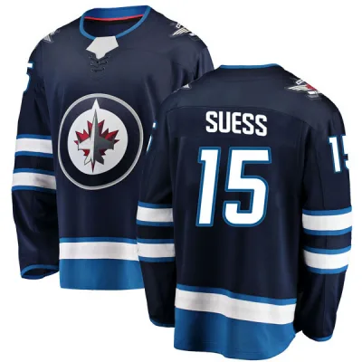 Men's C.J. Suess Winnipeg Jets Home Jersey - Blue Breakaway