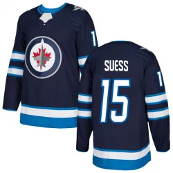 Men's C.J. Suess Winnipeg Jets Home Jersey - Navy Authentic
