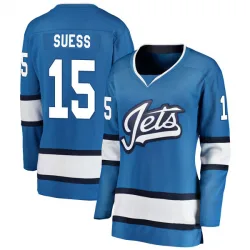 Women's C.J. Suess Winnipeg Jets Alternate Jersey - Blue Breakaway