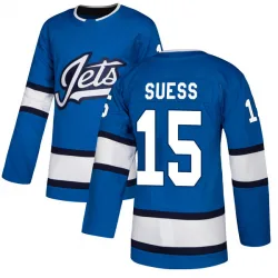 Youth C.J. Suess Winnipeg Jets Alternate Jersey - Blue Authentic